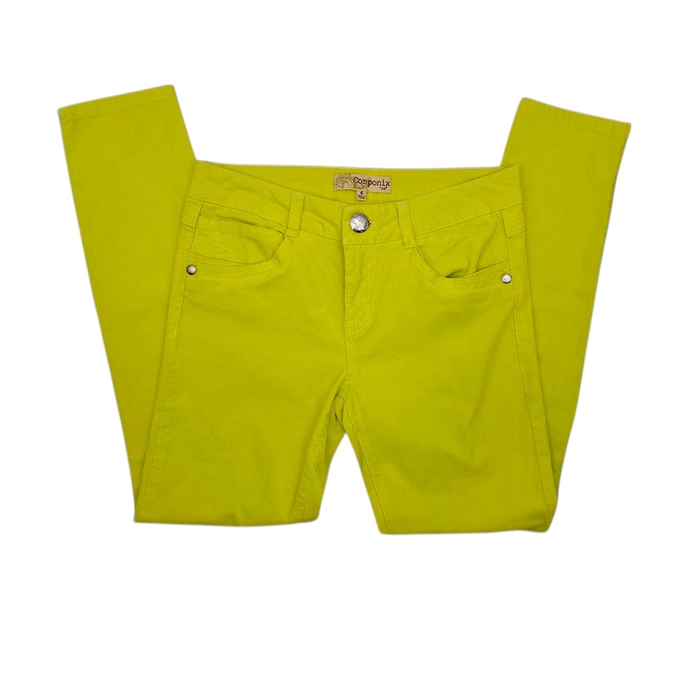 Componix By Jolt Lime Corduroy Pants Size‎ 6